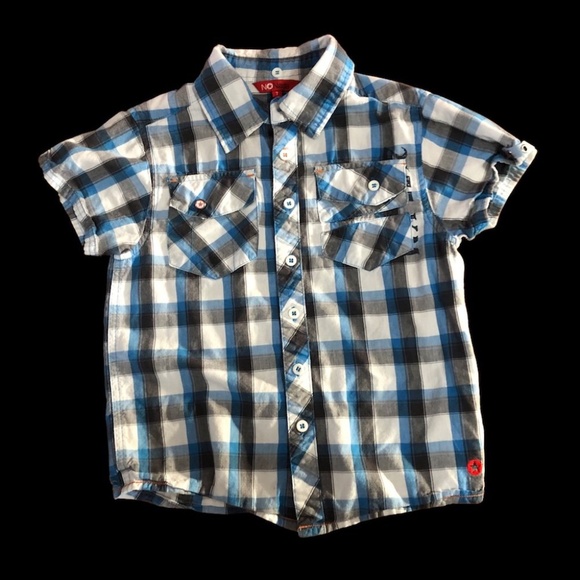 3/$30 - NoNada short sleeve button down shirt size 7 - Picture 1 of 5